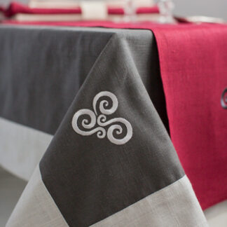 Handmade "Carrig" Tablecloth / Throw/ Bed Topper
