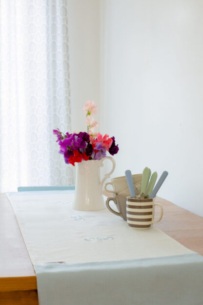 Wedding Gift Set in Irish linen includes double lined runner with 6 napkins. Limited edition AND LAST ONE - Image 11