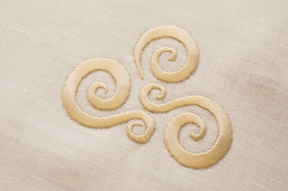 Limited Edition:Newgrange double lined Collection in ecru and crisp white Irish linen. Sold Out - Image 3