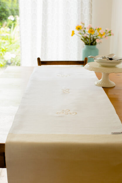 Limited Edition:Newgrange double lined Collection in ecru and crisp white Irish linen. Sold Out - Image 2