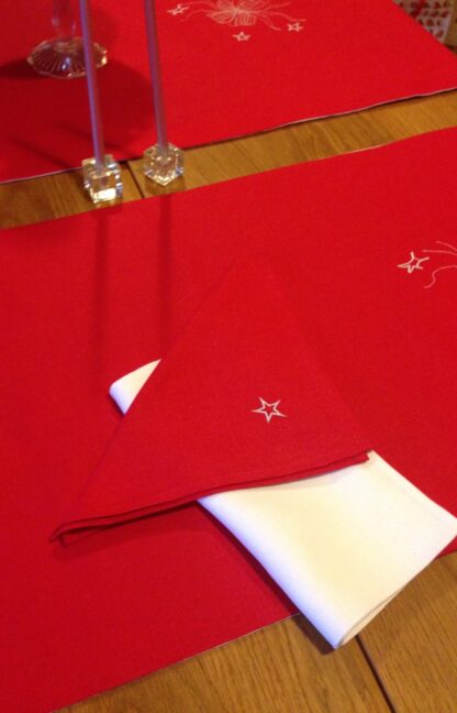 Christmas dinner napkins in 100% Irish linen.  Limited Edition and Special Offer - Image 6
