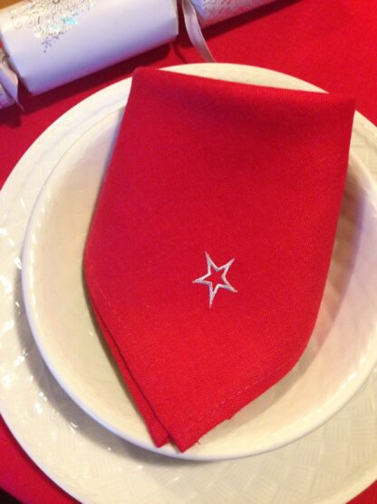 Christmas dinner napkins in 100% Irish linen.  Limited Edition and Special Offer - Image 5