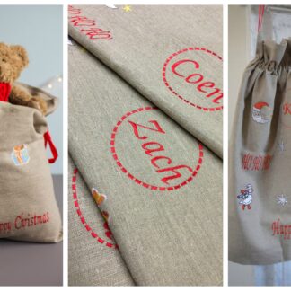 Christmas -Personalised Children's Santa bag in 100% Irish linen