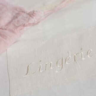 Lingerie Bag with linen patch...  Sold out