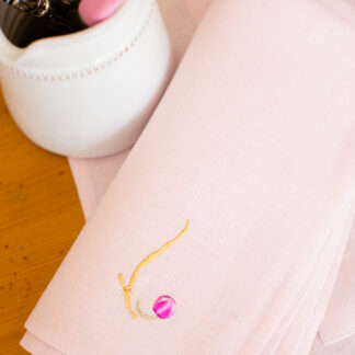 Pretty in Pink dinner napkins