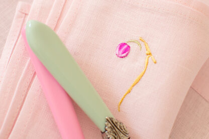Pretty in Pink dinner napkins - Image 3
