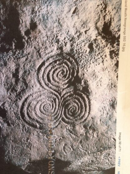Newgrange Solstice Spirals in Emerald - Image 3