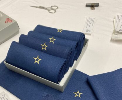 Indigo Irish linen Cocktail /Afternoon tea napkins  sale sale sale!!!